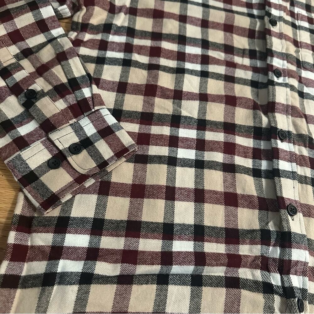NWT! Men’s PacSun Plaid Button-Down Shirt, 100% Cotton, Western, Large - Picture 2 of 9